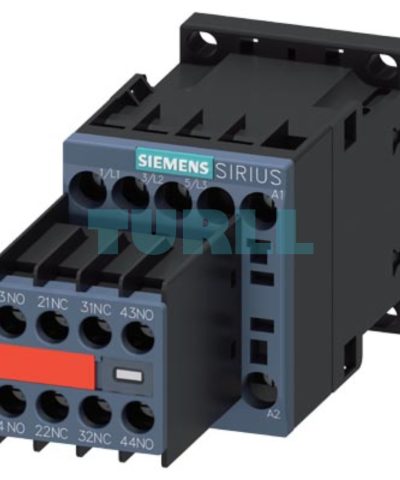 Siemens 3RT2017-1AP04-3MA0 Contactor 12A, 5.5kW, 230V AC, 2NO+2NC