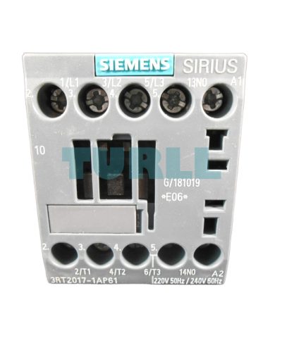 Siemens 3RT2017-1AP61 Power Contactor 12A, 3-Pole, 5.5 kW / 400V