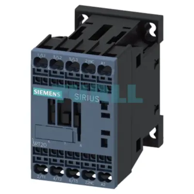 Siemens 3RT2017-2AN22 Power Contactor 12A, 5.5kW, 3-Pole, AC-3e/AC-3, 220V AC