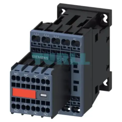 Siemens 3RT2017-2BB44-3MA0 Power Contactor 12A, 5.5kW, 3-Pole, 24V DC, AC-3/AC-3e, Spring-Loaded Terminal