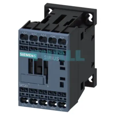 Siemens 3RT2018-2XB42-2LA2 Traction Contactor AC-3e, 16A, 7.5kW, 400V, 3-Pole, 24-34V DC, Solid-State Mechanism