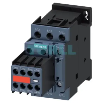 Siemens 3RT2023-1AL24-3MA0 Power Contactor AC-3e/AC-3, 9A, 4kW, 3-Pole, 230V AC, 50/60Hz