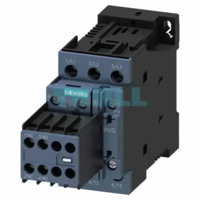 Siemens 3RT2023-1BB44 Power Contactor 3-Pole, 9A, 4 kW / 400V, 24V DC Coil