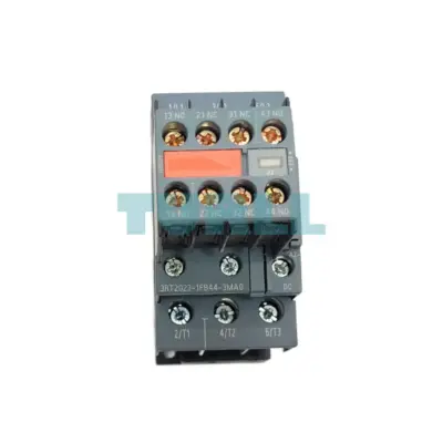 Siemens 3RT2023-1FB44-3MA0 Power Contactor 3-Pole, 9A, 4kW, 24V DC with Auxiliary Contacts