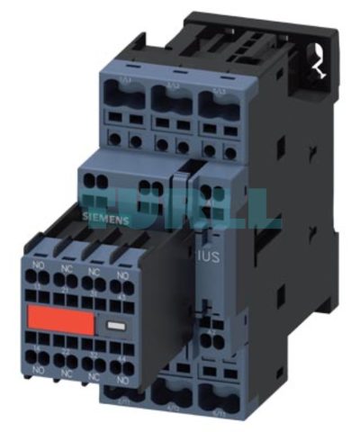 Siemens 3RT2023-2CL24-3MA0 Power Contactor 9A, 4kW, 3-Pole, 230V AC with Auxiliary Contacts