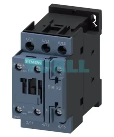 Siemens 3RT2024-1AU00 Power Contactor 12A, 3-Pole, 5.5kW / 400V AC, 240V AC, 50Hz, Screw Terminal