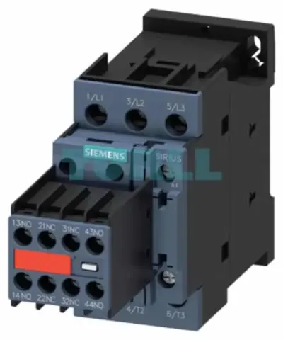 Siemens 3RT2025-1AL24-3MA0 Power Contactor 17A, 7.5kW, 3-Pole, 230V AC, 50/60Hz
