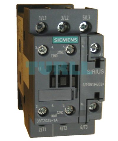 Siemens 3RT2025-1AN60 Power Contactor 17A, 7.5 kW, 3-Pole, AC-3e/AC-3, Screw Terminal, Size S0