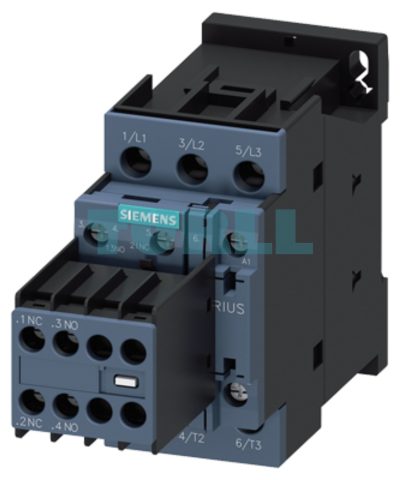 Siemens 3RT2025-1AP64 Power Contactor 3-Pole, 17A, 7.5 kW, AC-3, Screw Terminal