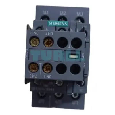 Siemens 3RT2025-1BB44 Power Contactor 17A, 7.5 kW, 3-Pole, 24V DC, S0 Size, 2NO+2NC