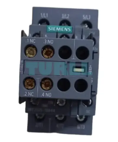 Siemens 3RT2025-1BB44 Power Contactor 17A, 7.5 kW, 3-Pole, 24V DC, S0 Size, 2NO+2NC