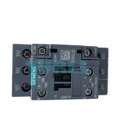 Siemens 3RT2025-1NB30 Power Contactor 17A, 7.5kW, 3-Pole with Integrated Varistor