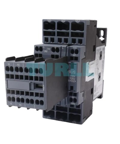 Siemens 3RT2025-2AF04 Power Contactor 17A, 7.5 kW, AC-3/AC-3e, 110V AC, 3-Pole, S0 Size