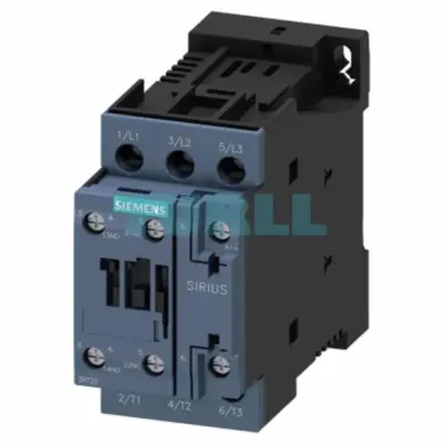 Siemens 3RT2026-1BF40 Power Contactor 25A, 3-Pole, 11 kW / 400V, 110V DC Coil, 1NO+1NC, Size S0