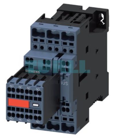 Siemens 3RT2026-2DB44-3MA0 Power Contactor 25A, 11kW, 3-Pole, 24V DC, Auxiliary Contact