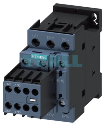 Siemens 3RT2027-1AC24 Power Contactor 32A, 15kW, 3-Pole, 24V AC, S0 Size