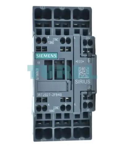 Siemens 3RT2027-2FB40 Power Contactor 32A, 15kW, 3-Pole, 24V DC with Diode