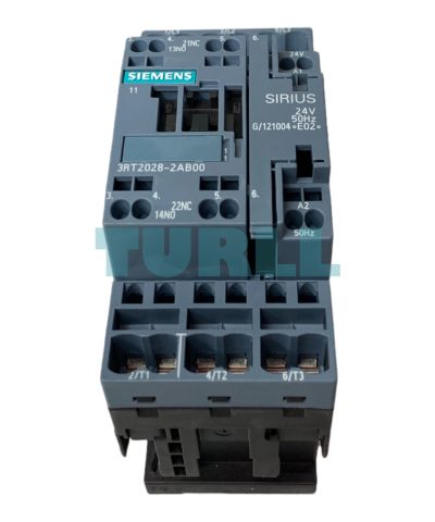 Siemens 3RT2028-2AB00 Power Contactor 3-Pole, 38A, 18.5kW / 400V, 24V AC Coil