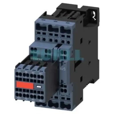 Siemens 3RT2028-2FB44-3MA0 SIRIUS Power Contactor, 38A, 18.5kW, 400V, 24V DC Coil, Size S0