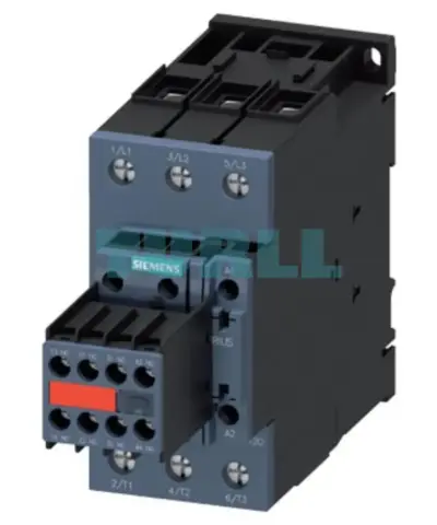 Siemens 3RT2035-1KB44-3MA0 Power Contactor 41A, 18.5 kW, 3-Pole, 24V DC, AC-3e/AC-3, S2 Frame