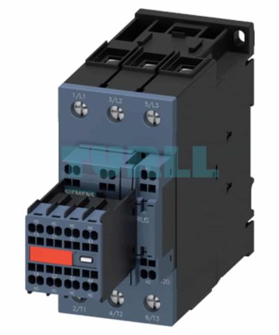 Siemens 3RT2035-3AK64-3MA0 Power Contactor 3-Pole, 41A, 18.5kW/400V, 110V AC Coil