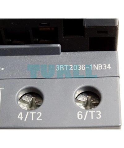 Siemens 3RT2036-1NB34 Power Contactor 51 A, 22 kW, AC-3 / AC-3e, 3-Pole with Integrated Varistor