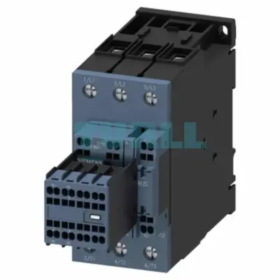 Siemens 3RT2036-3XF44-0LA2 Traction Contactor 51A, 22kW / 400V, 3-Pole, 110V DC