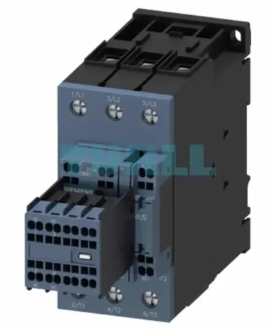 Siemens 3RT2036-3XF44-0LA2 Traction Contactor 51A, 22kW / 400V, 3-Pole, 110V DC