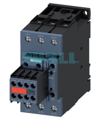 Siemens 3RT2037-1AK64-3MA0 Power Contactor 65A, 30kW, 3-Pole with Auxiliary Contacts