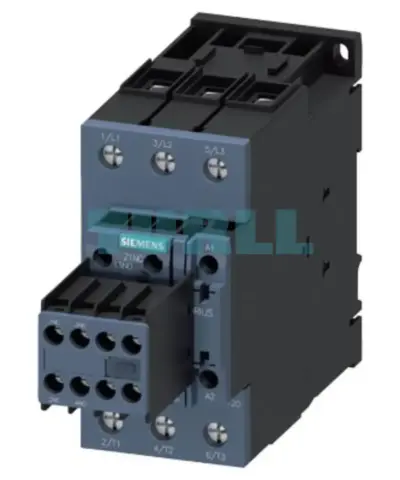 Siemens 3RT2037-1NP34 Power Contactor, 65A 30kW 400V, 3-Pole AC/DC, Integrated Varistor, S2 Size
