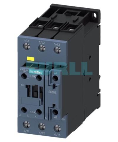 Siemens 3RT2037-1SB30 Power Contactor 65A, 3-Pole, 30kW/400V, Integrated Varistor