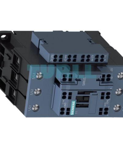 Siemens 3RT2037-3AG16 Power Contactor, AC-3e/AC-3, 65 A, 30 kW, 3-Pole, 110 V AC, S2 Size