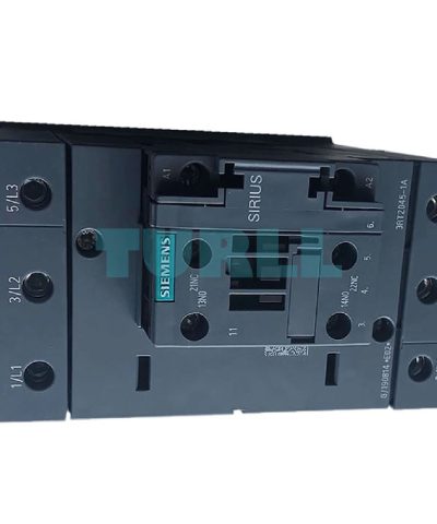 Siemens 3RT2045-1AT60 Power Contactor 80A, AC-3, 37kW, 400V, 3-Pole, S3, 1NO + 1NC Contacts