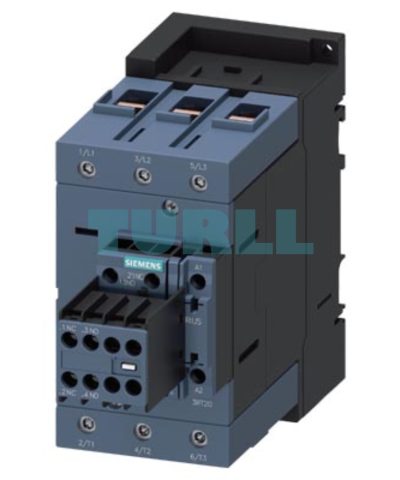 Siemens 3RT2045-1NF34 Power Contactor 80A, 37 kW/400V, 3-Pole, AC-3e/AC-3, Integrated Varistor