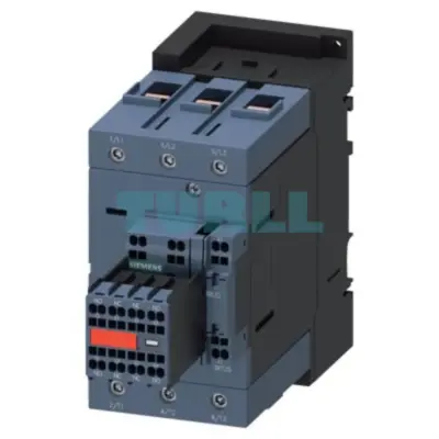 Siemens 3RT2045-3KB44-3MA0 Power Contactor 80A, 37kW, 3-Pole, Integrated Varistor