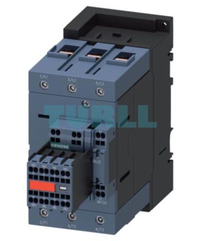 Siemens 3RT2045-3KB44-3MA0 Power Contactor 80A, 37kW, 3-Pole, Integrated Varistor