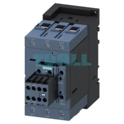 Siemens 3RT2046-1AG24 Power Contactor, 95A, 45kW/400V, 3-Pole, 110V AC Coil