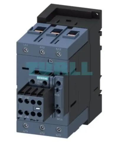 Siemens 3RT2046-1AG24 Power Contactor, 95A, 45kW/400V, 3-Pole, 110V AC Coil