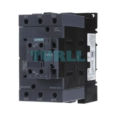 Siemens 3RT2046-1AN20 Power Contactor 95A, 45kW, 3-Pole, 220V AC Coil, S3 Size