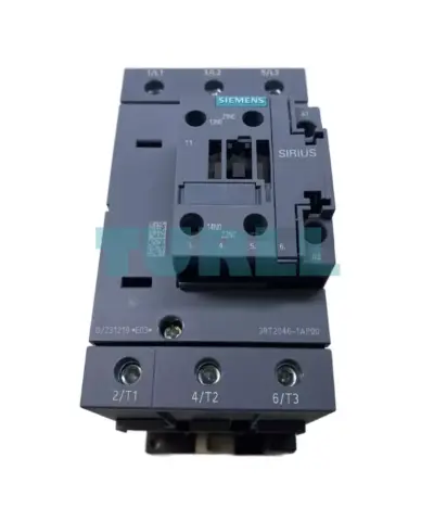 Siemens 3RT2046-1AP00 Power Contactor 3-Pole, 95A, 45kW, 230V AC, S3 Size