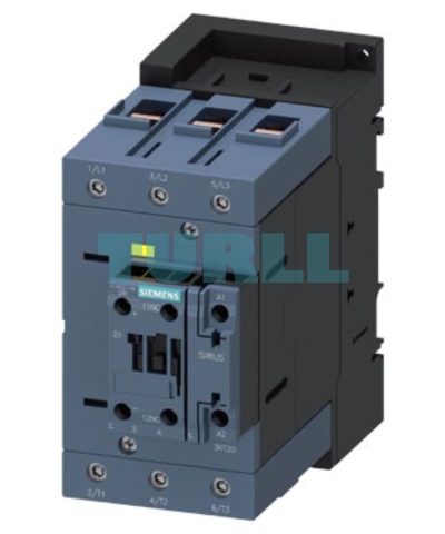 Siemens 3RT2046-1SB30 Power Contactor 95A, 45kW, 3-Pole, Integrated Varistor
