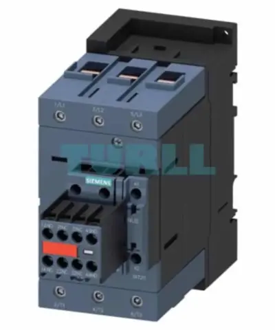 Siemens 3RT2047-1AK64-3MA0 Power Contactor 110 A, 55 kW / 400 V, 3-Pole, AC-3