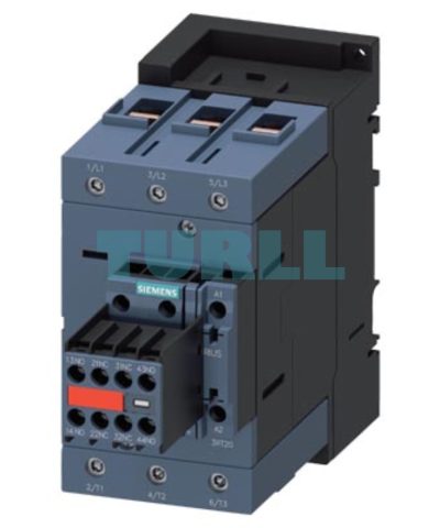 Siemens 3RT2047-1AP04-3MA0 Power Contactor 110A, 55kW, 3-Pole, 230V AC, Auxiliary Contacts