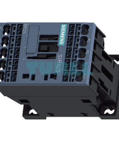 Siemens 3RT2516-2XF40-0LA2 Traction Contactor 9A, 4 kW, 4-Pole, 110V DC, Integrated Varistor
