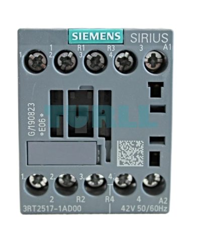 Siemens 3RT2517-1AD00 Power Contactor 4-Pole, 12A, 5.5kW, AC-3, 42V AC