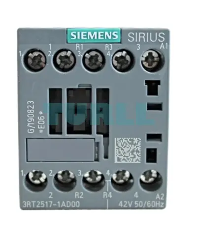 Siemens 3RT2517-1AD00 Power Contactor 4-Pole, 12A, 5.5kW, AC-3, 42V AC