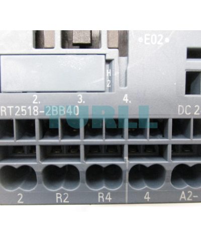 Siemens 3RT2518-2BB40 Power Contactor 16A, 7.5kW, 4-Pole, 24V DC