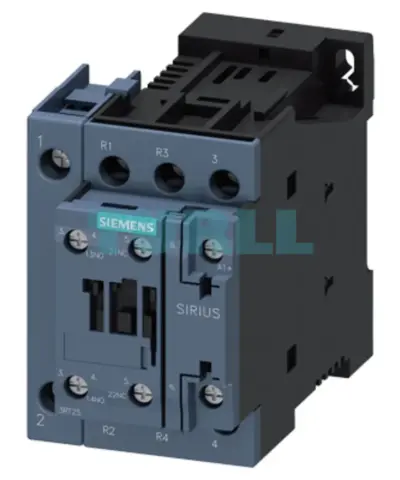 Siemens 3RT2526-1XB40-0LA2 Traction Contactor AC-3, 25A, 11kW / 400V, 4-Pole, 24V DC