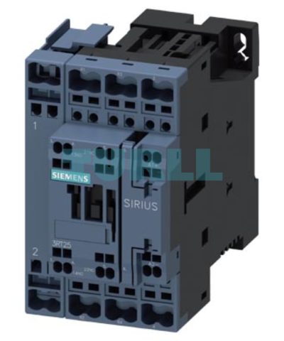 Siemens 3RT2526-2BF40 Power Contactor AC-3, 25A, 11kW/400V, 4-Pole, 110V DC Coil, S0 Size