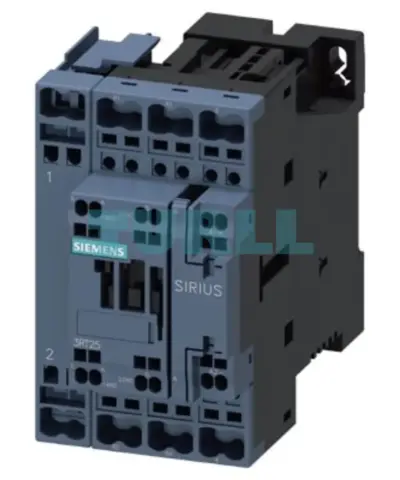 Siemens 3RT2526-2BF40 Power Contactor AC-3, 25A, 11kW/400V, 4-Pole, 110V DC Coil, S0 Size